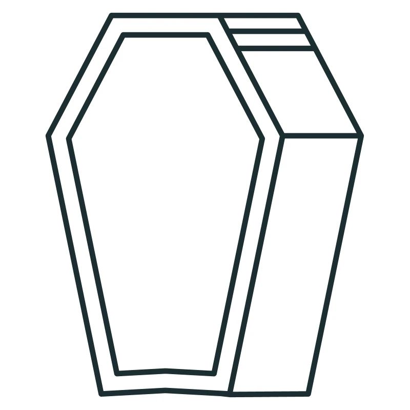 forme de cercueil en 3D