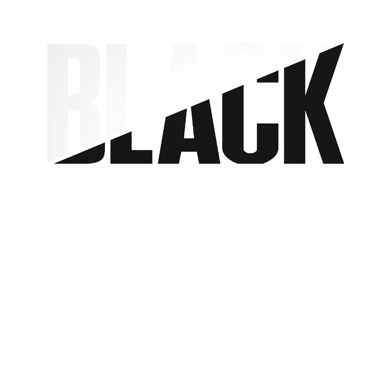 Black Typography Design Black Typography