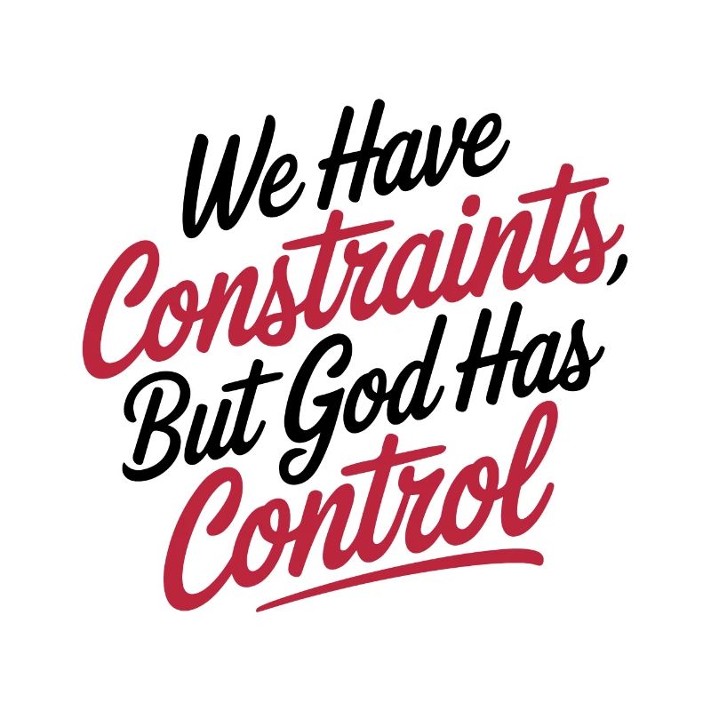 WE HAVE CONSTRAINTS, BUT GOD HAS CONTROL