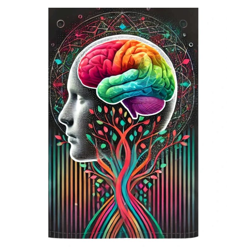 Surreal Brain Tree Design – Creative Fusion