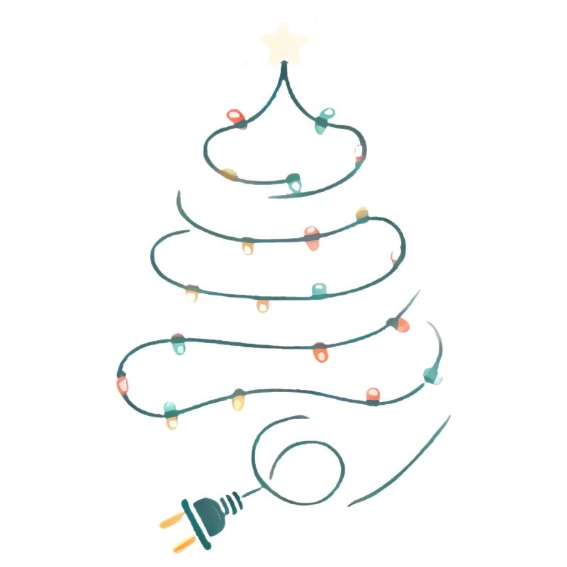 Conception de guirlandes lumineuses d’arbre de Noël