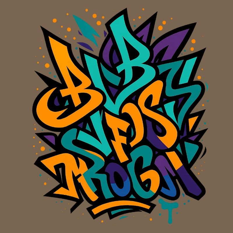 Explosion de couleurs de graffitis de rue