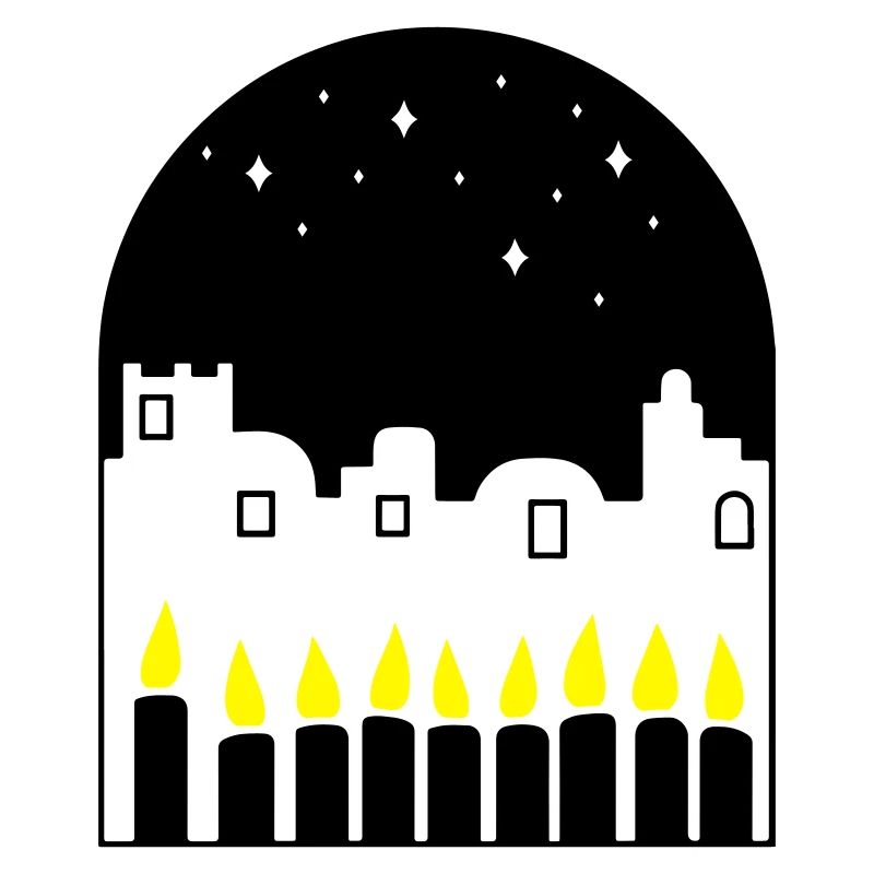 Candles at night