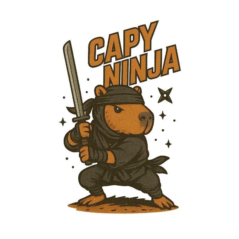 Shadow Capy – Ninja Capybara Shirt ⚔️