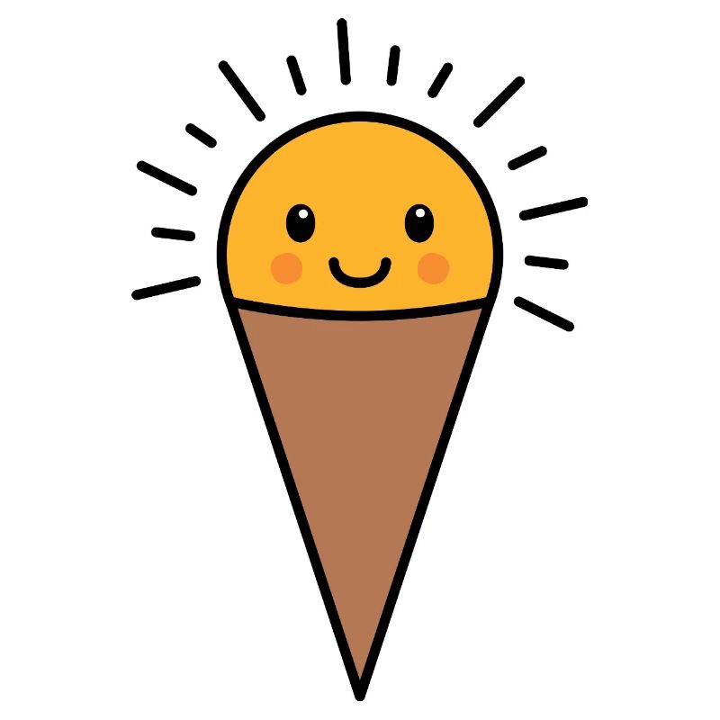 Kawaii Vanille Eis