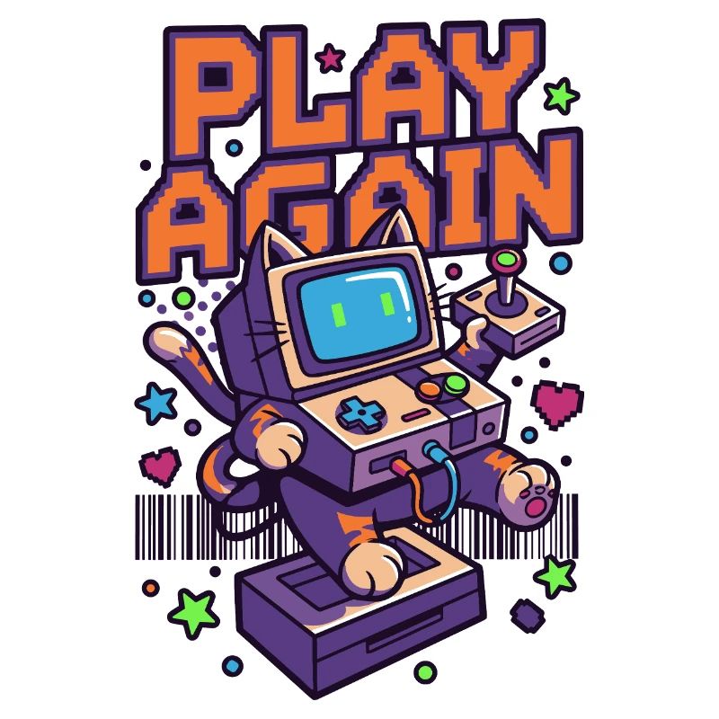 Play Again: Retro Cat Arcade