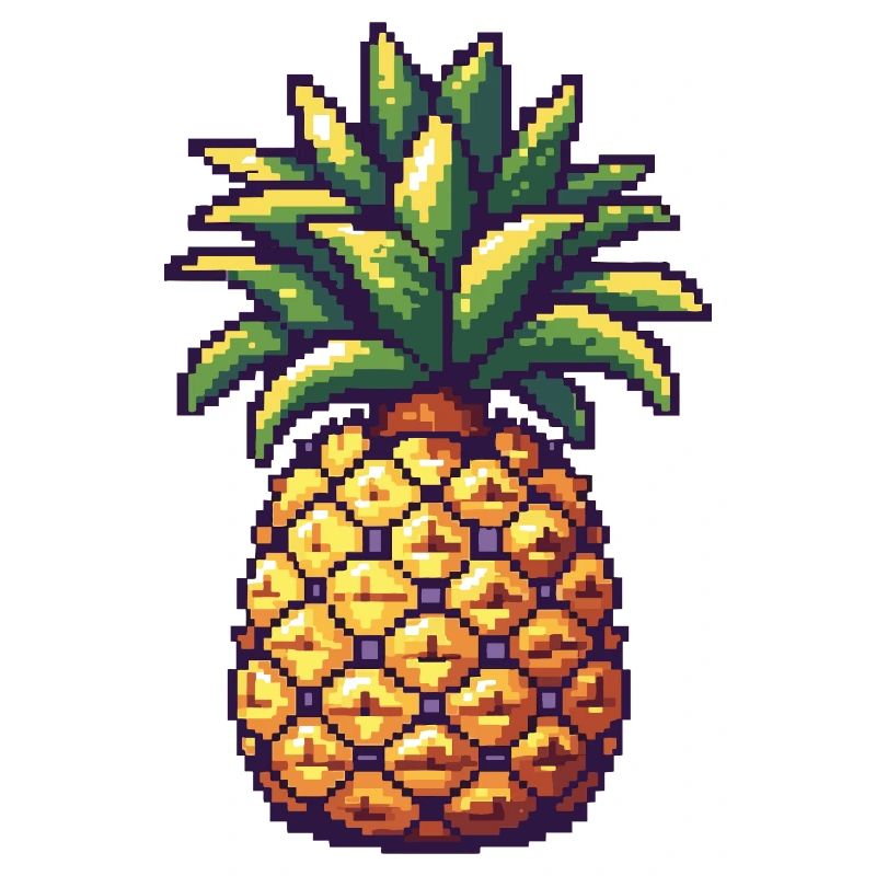 Icône pixel ananas