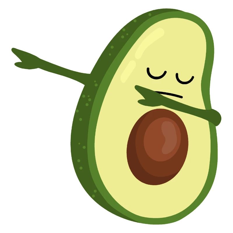Avocado dabbing - dance of DAB - DAB dance - gift