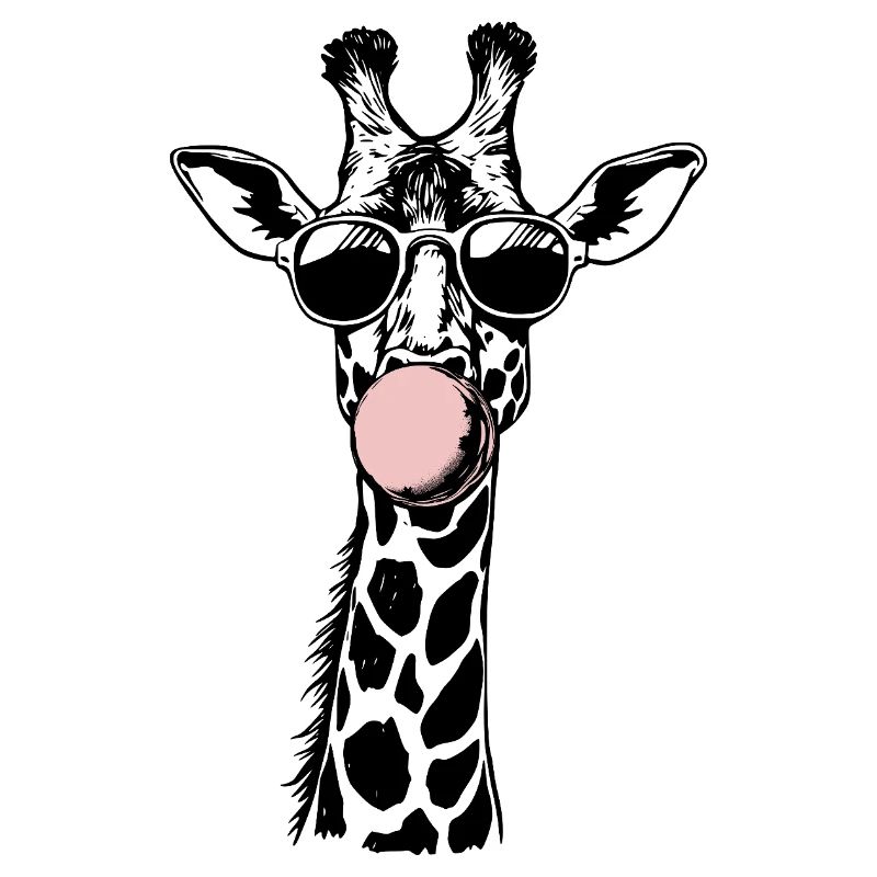 Cool Giraffe Bubble Vibes