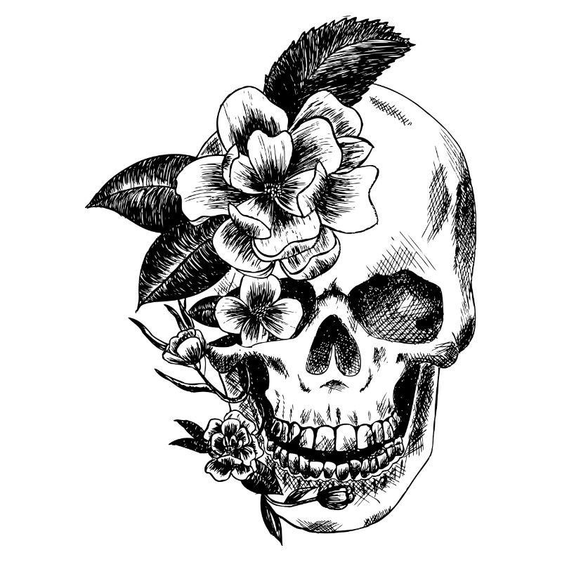crane et fleurs