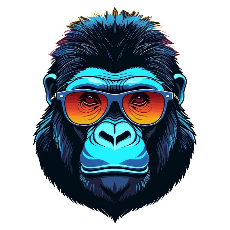 Visage de gorille