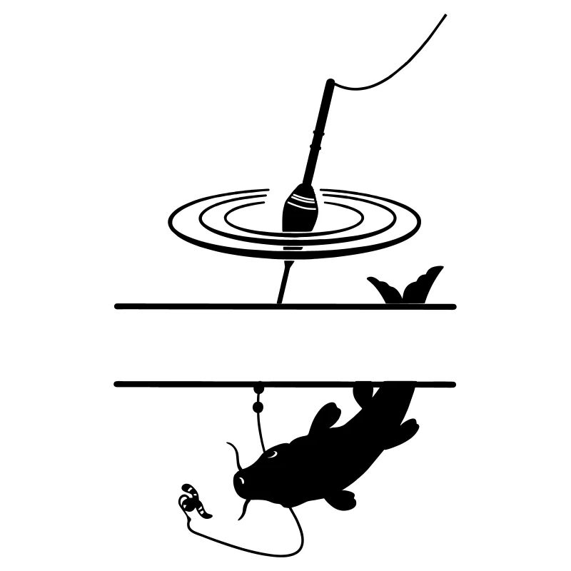 Fish float and bar in between for your own text