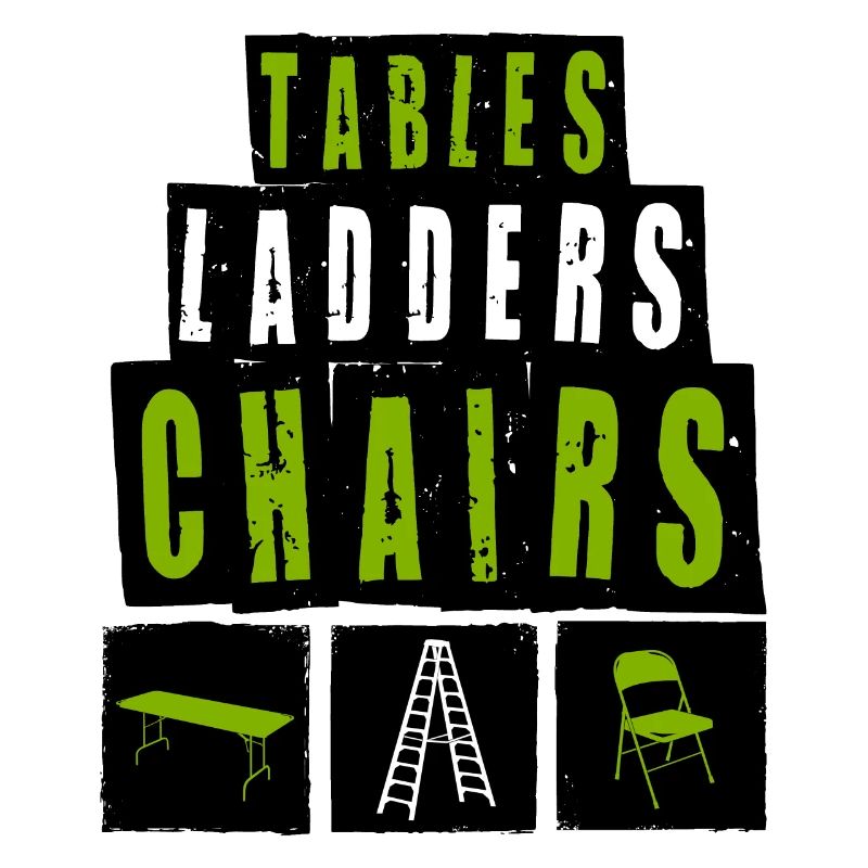 TABLES ÉCHELLES CHAISES Motif de lutte