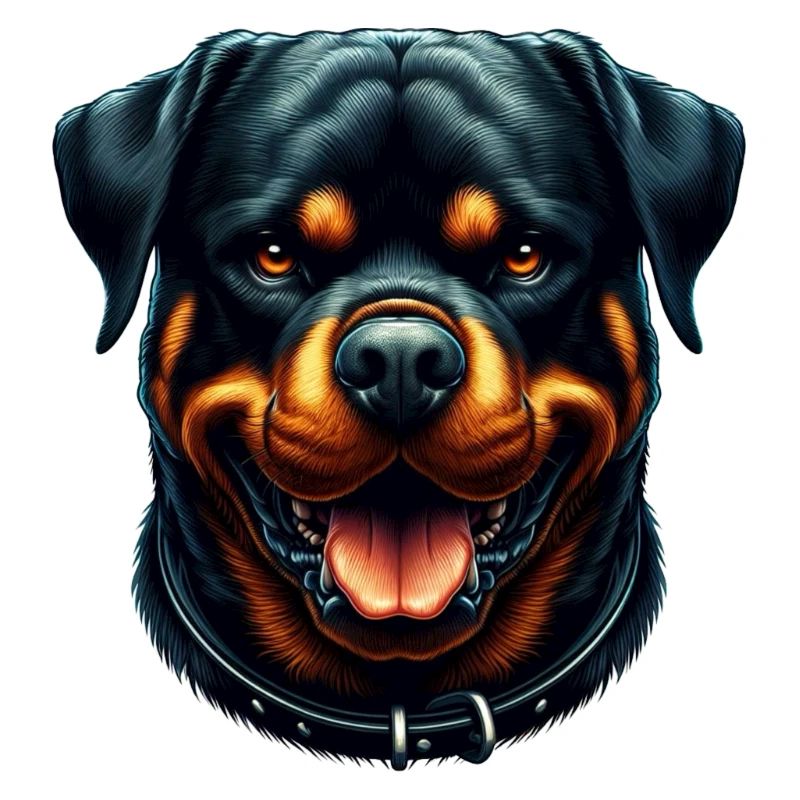 A Peaceful Rottweiler