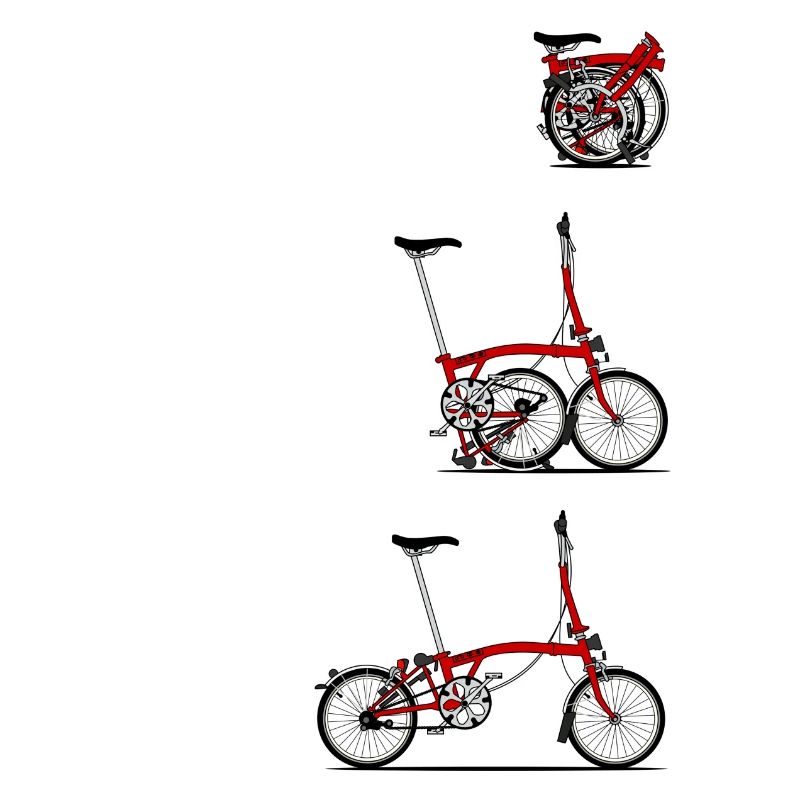 J'aime mon pliant Brompton vélo