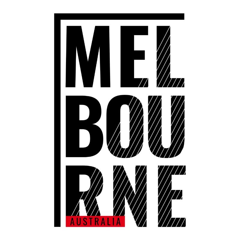 Melbourne Australia Typography Design