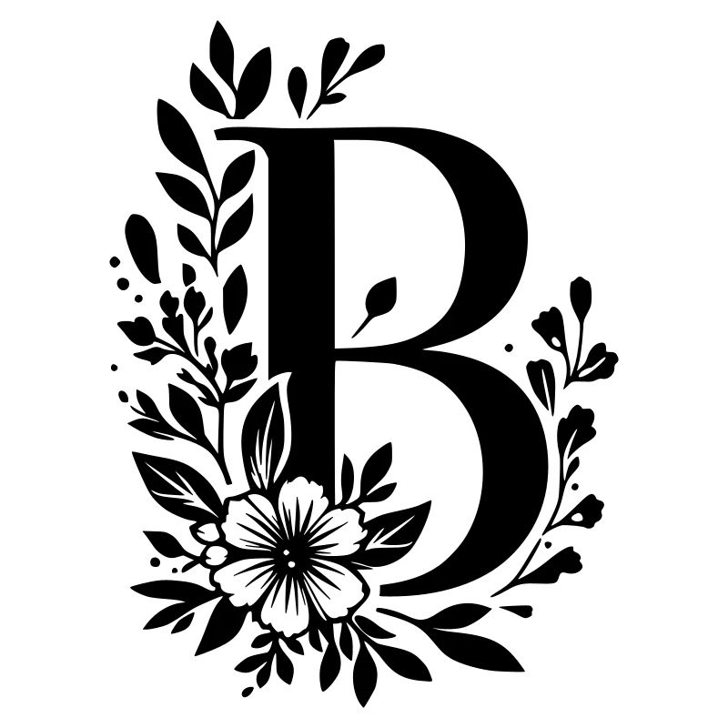 Lettre B Fleur