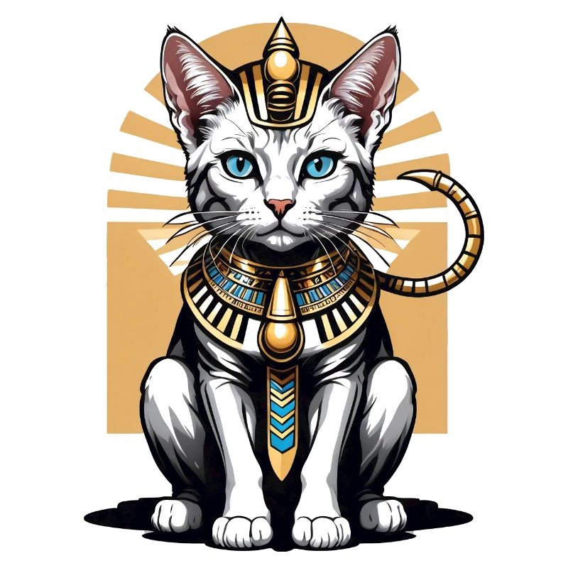 Chat Pharaon Chat Égypte Pyramide Cadeau