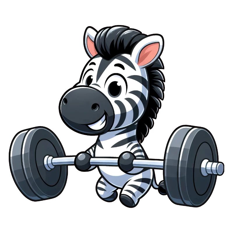 Zebra Powerlifting : Musculation avec haltères