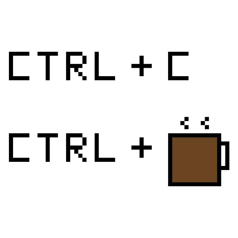 CTRL+C Édition Café - Humour rétro de bureau
