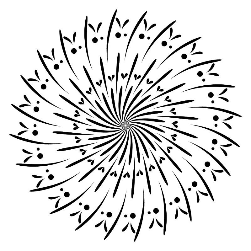 Rotating Circle Pattern Circle Gift Idea