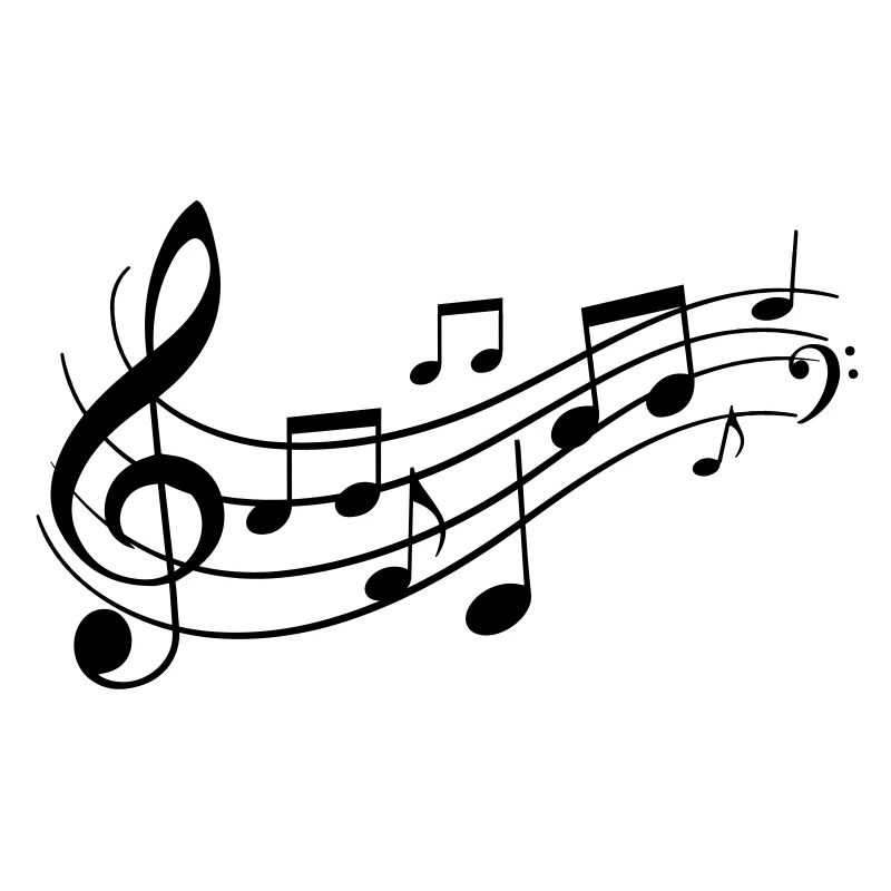 Music Notes on Staves
