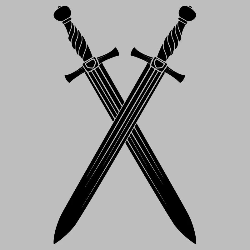 Épée deux épées croisées