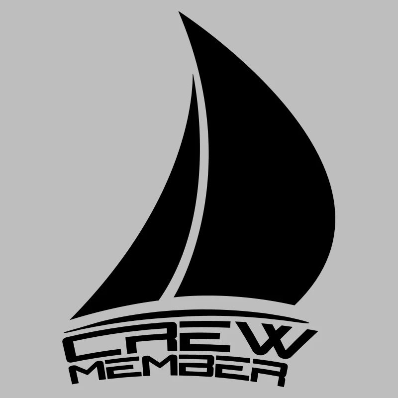 membre d'équipage voile conception de logo bateau