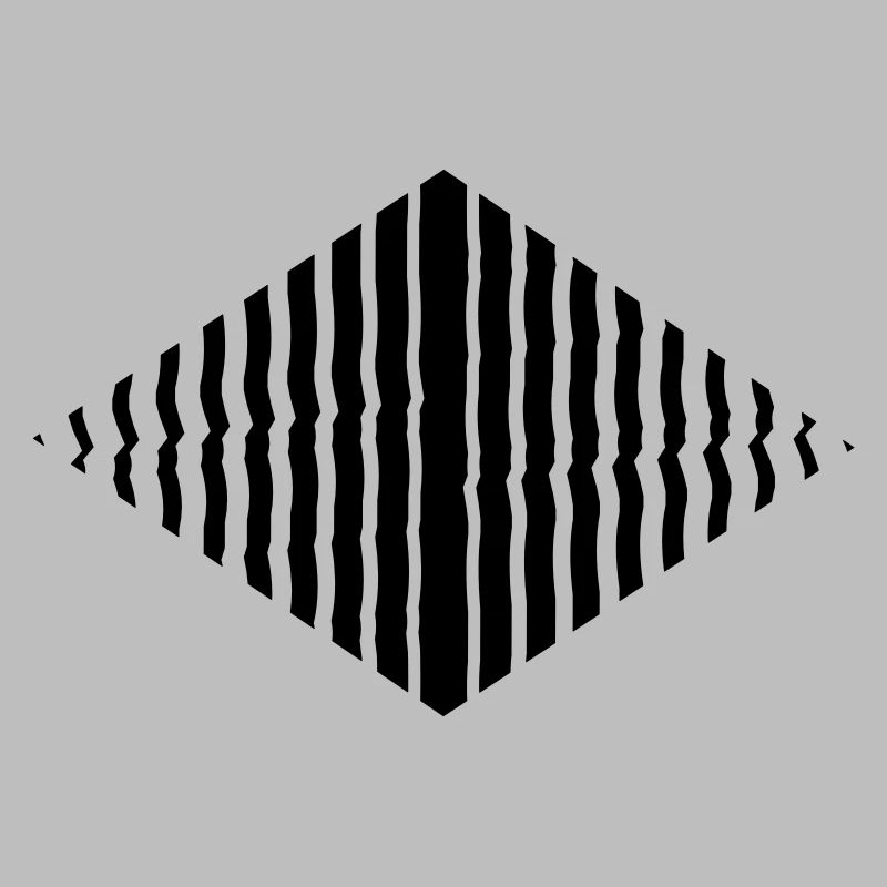 Rhombus shape line pattern many strokes
