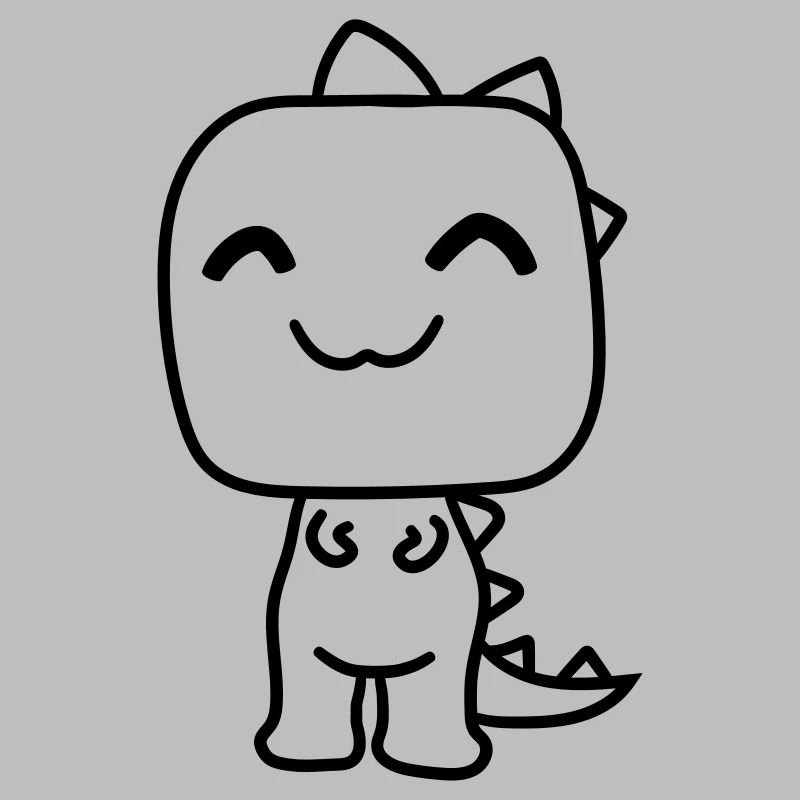 T-Rex Rex carnivore heureux mignon mignon petits e