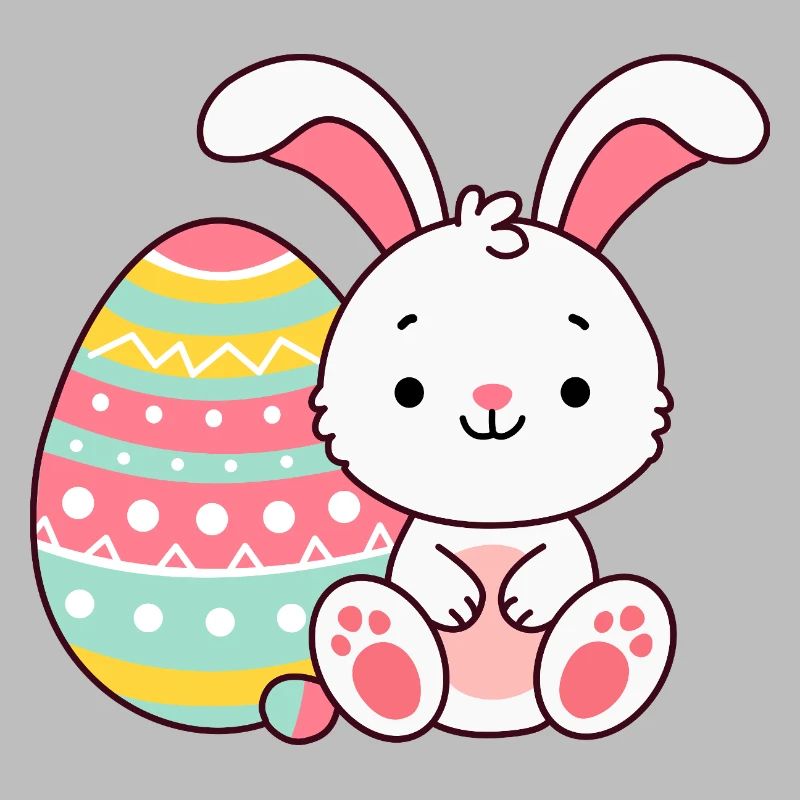 Easter bunny with egg Easter for children and adults