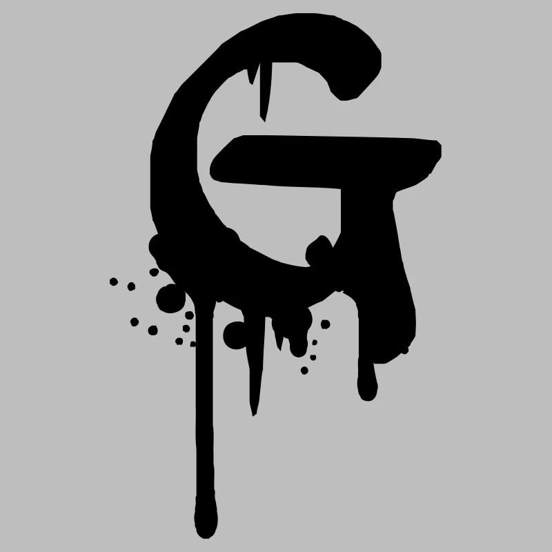 Graffiti G tombe Farbklex spray