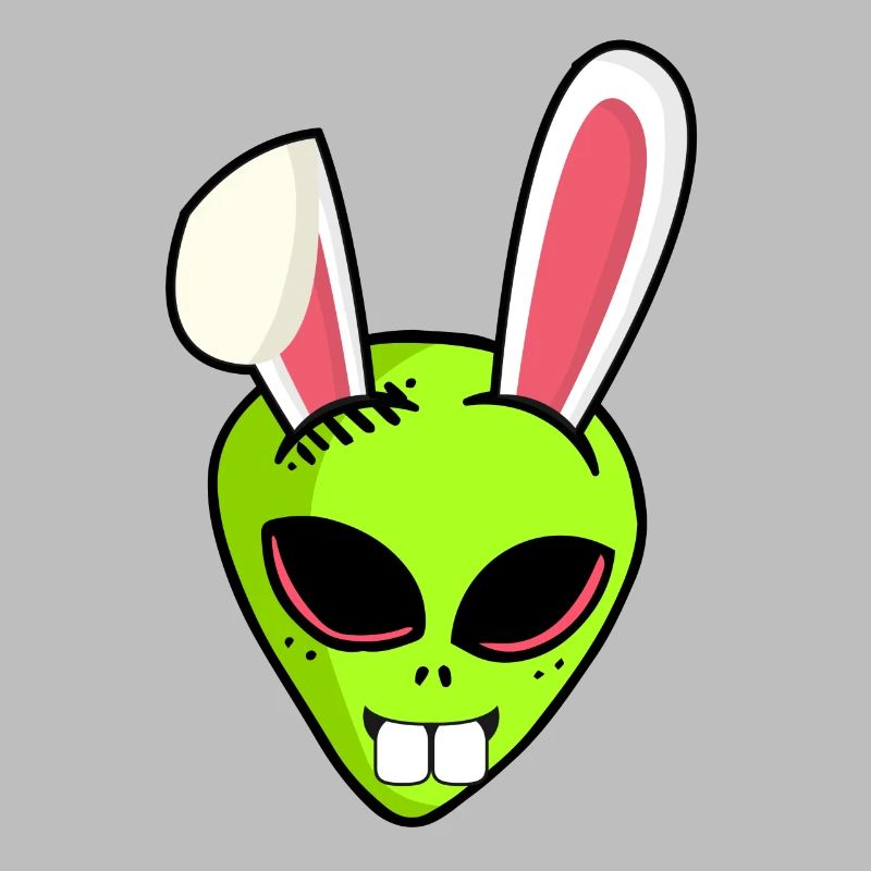 Alien alien Easter bunny Easter gift Ha