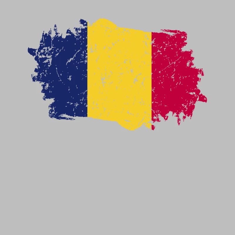 Drapeau du Tchad Grunge Drapeau du Tchad