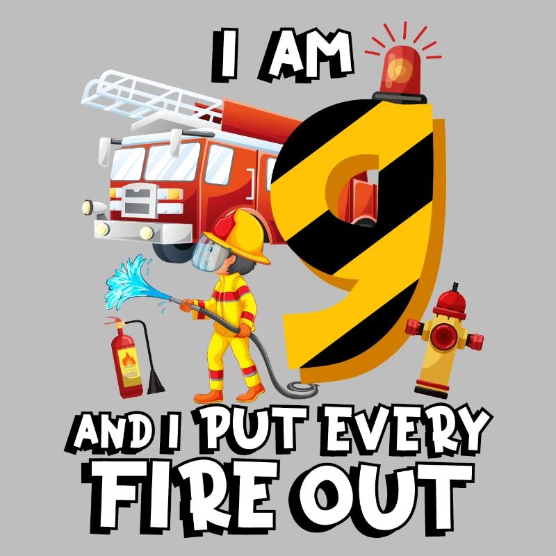 Fire engine firefighting I am 9 years old
