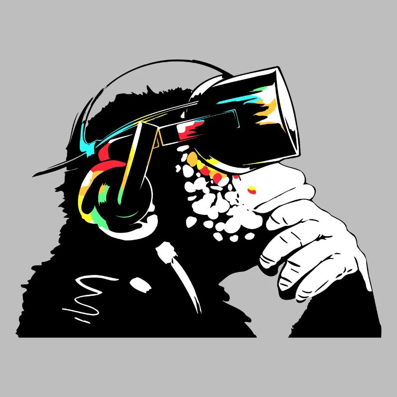 Monksy - Monkey with Virtual Reality goggles