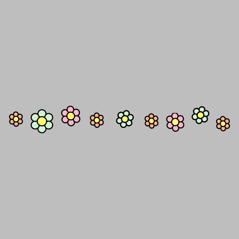 Flowers line pattern decoration decor