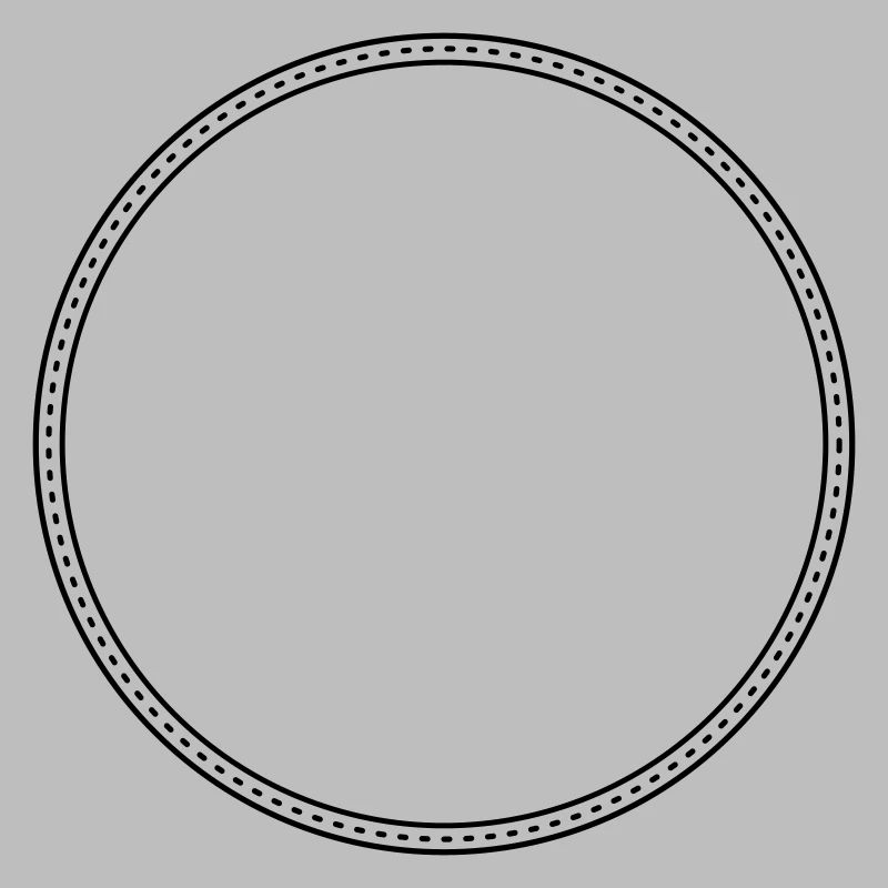 Points Circle Frame Decor