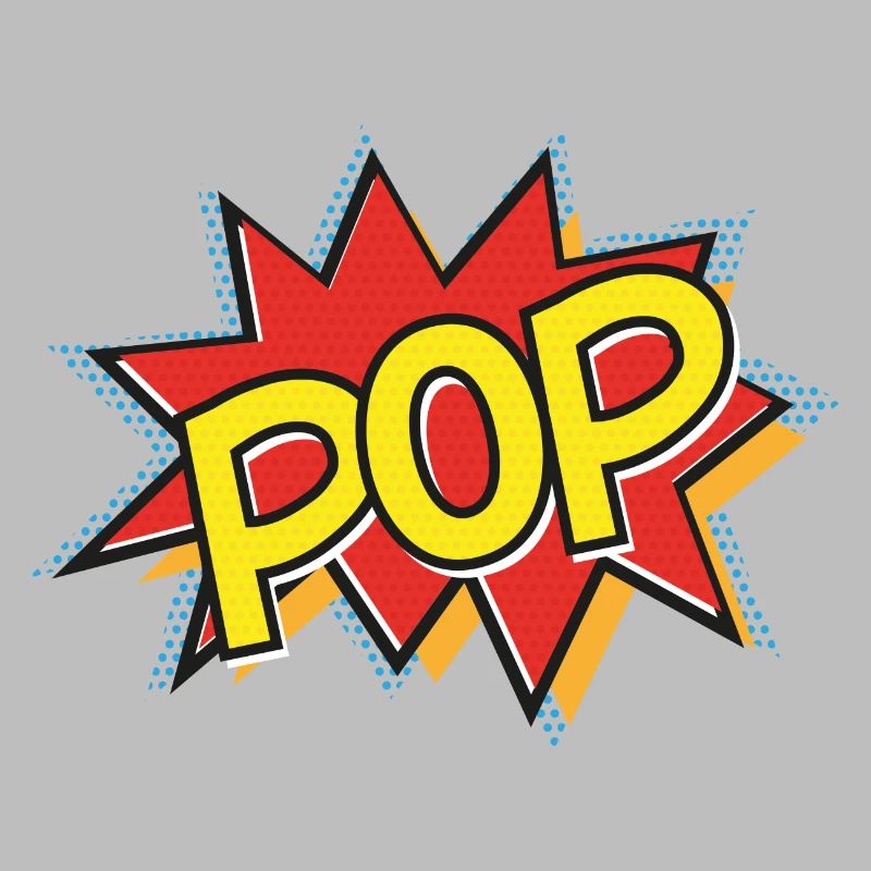 POP - Comic Strip Action Bubble - Pop Art - Yellow