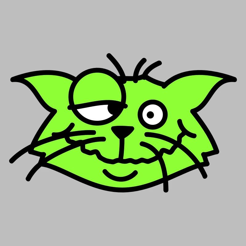 Confused Cat Squints Funny Crazy Grimace