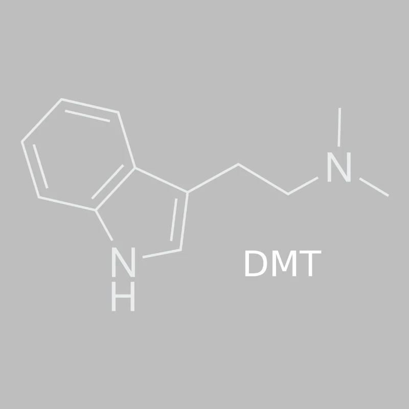 Molécule DMT - blanche avec nom