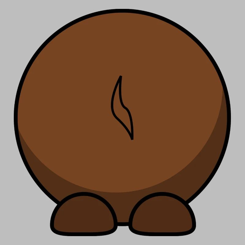 Gnu von hinten. Geschenkidee