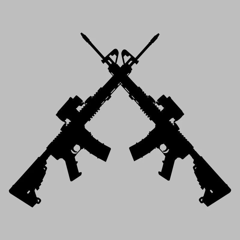 Two crossed Colt C7