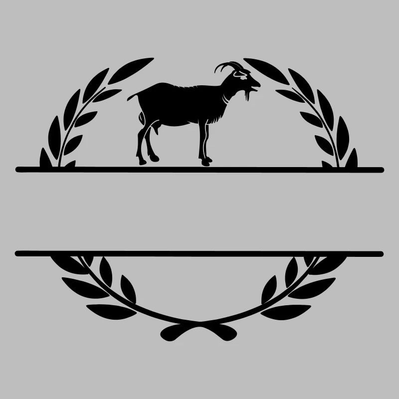 Couronne de laurier monogramme de fromage de chèvre
