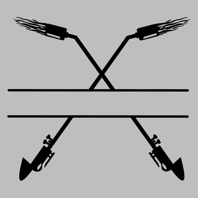Two crossed gas burner monogram