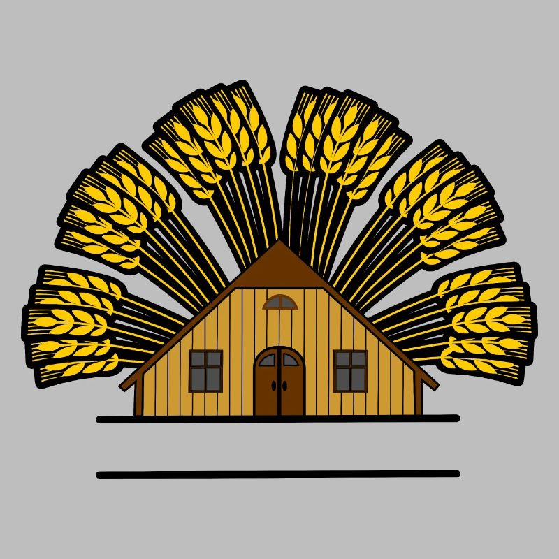 Couleur grenier avec arc à grains