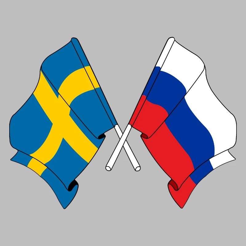 Drapeau Suède drapeau Russie