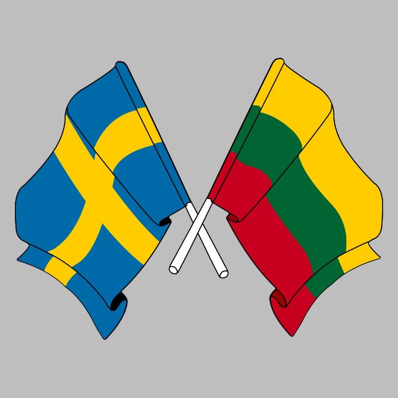 Drapeau Suède, drapeau Lituanie