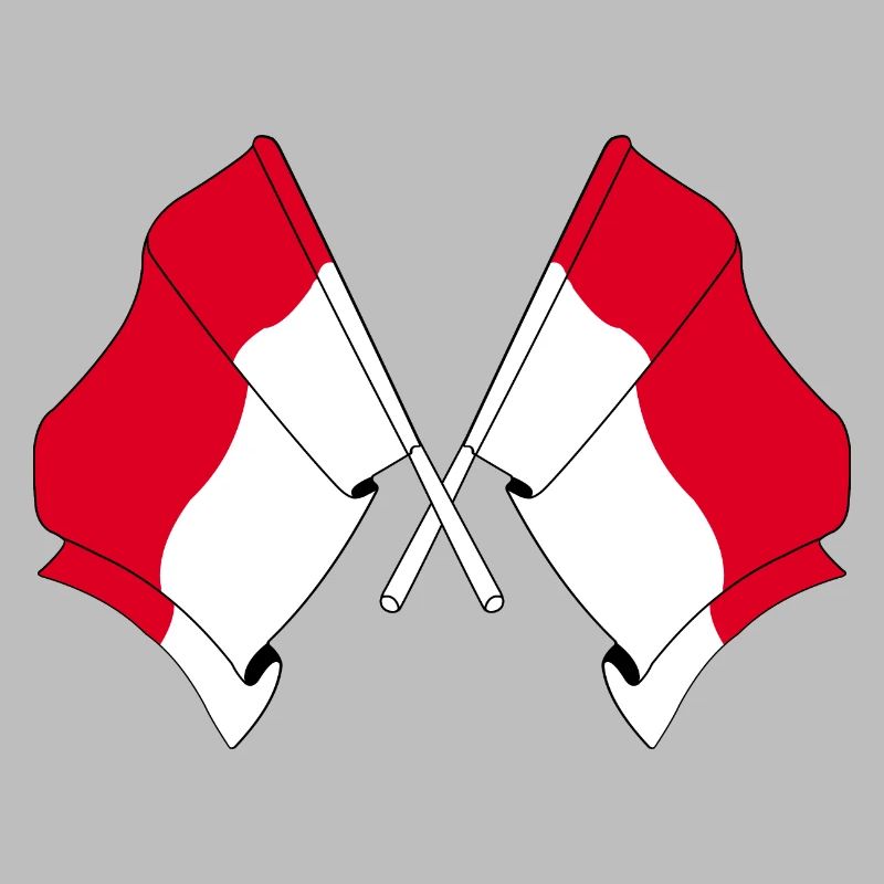 Two flags indonesia