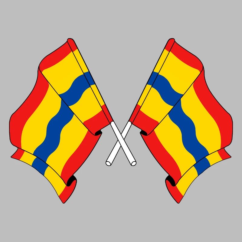 Deux drapeaux de la province d'Overijssel